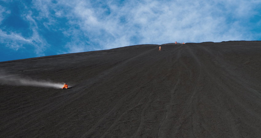 Cerro Negro es el principal destino mundial para el volcano boarding