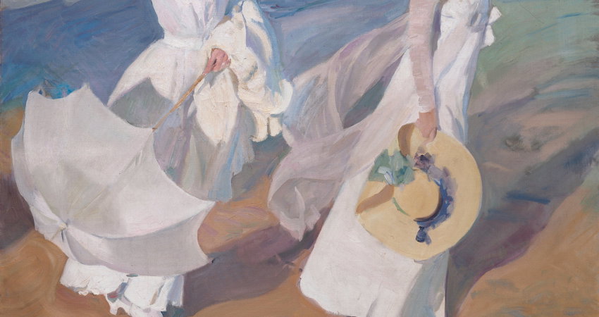 Joaquín Sorolla y Bastida, Paseo a orillas del mar, 1909