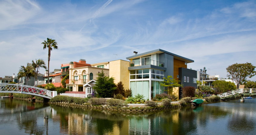 Venice Canal Historic District, el intento del promotor Abbot Kinney de crear su propia Venecia