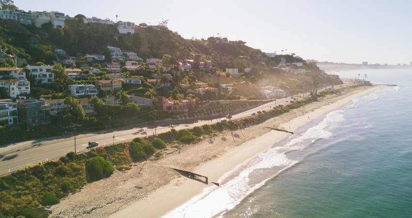 Malibu´s beach front, one of the celebrities´ favourite
