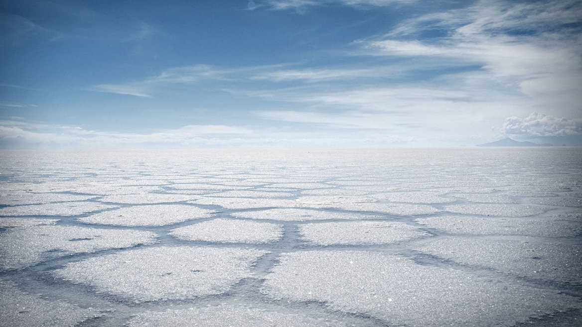 The Salar of Uyuni, in Bolivia, is one of the most impressive landscapes