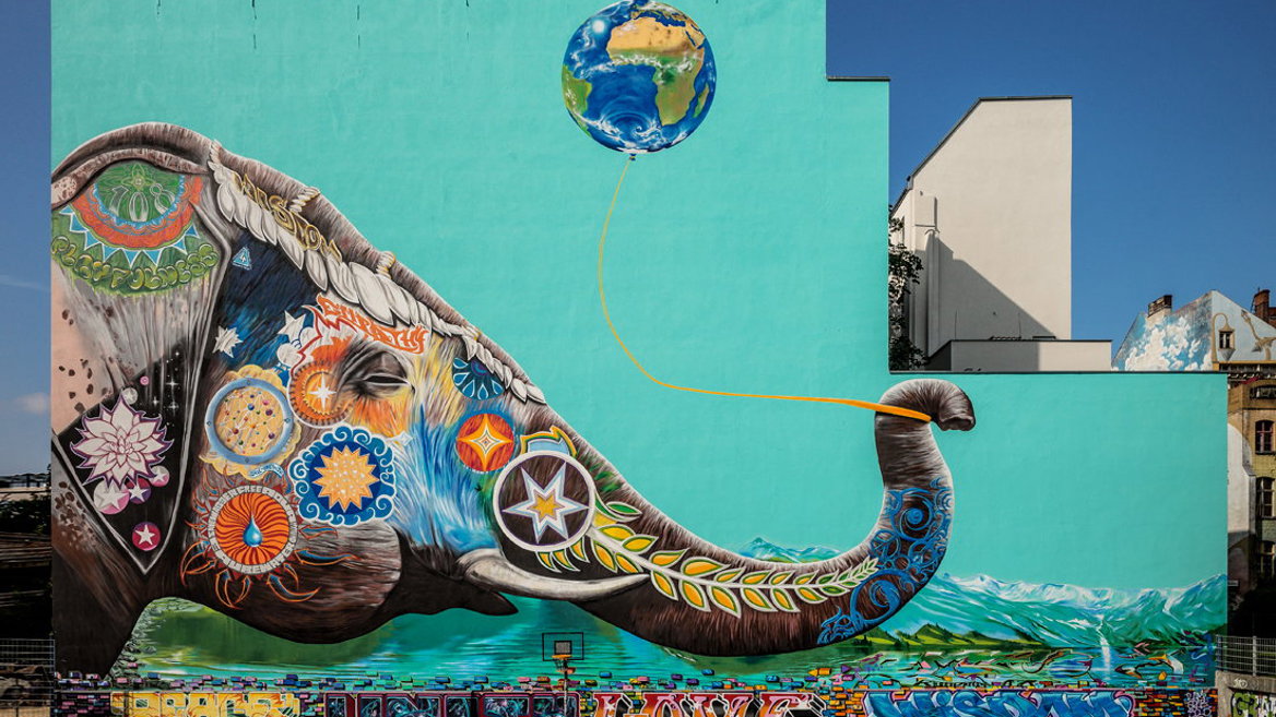 Berlin’s Kreuzberg district with the artist Syrus