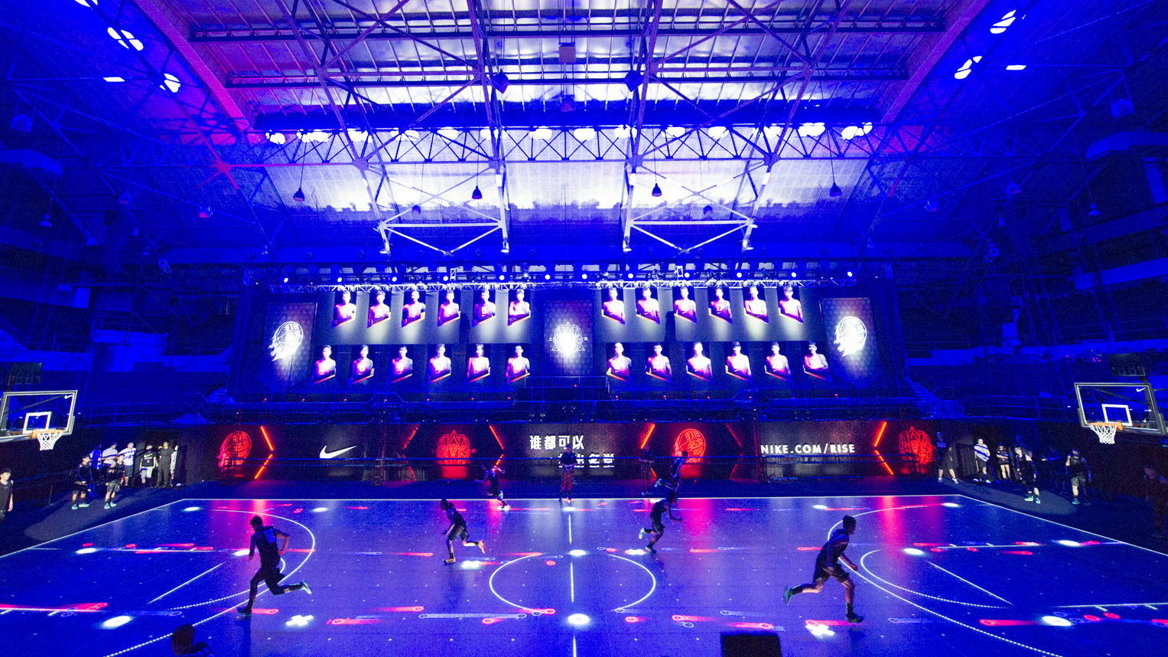 The world’s first LED basketball court