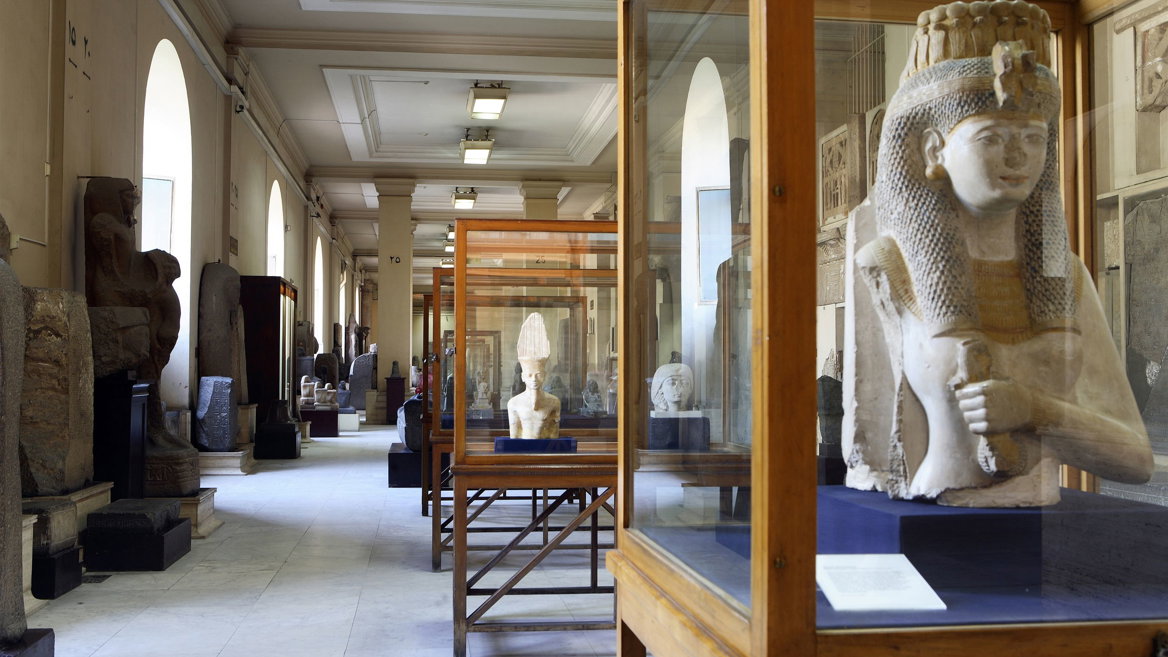 The Egyptian Museum, in Cairo, is the most important collection of antiques in Egypt.