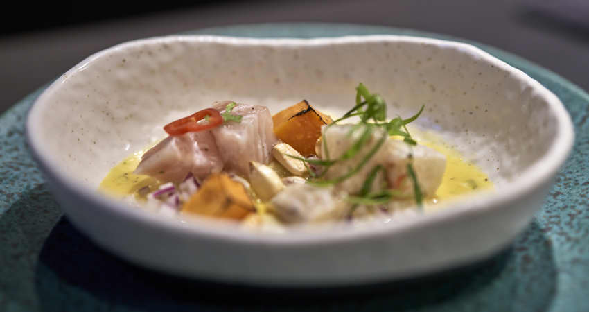 Ceviche from the chef Jhosef Arias at Piscomar, the best Peruvian cuisine restaurant in Madrid