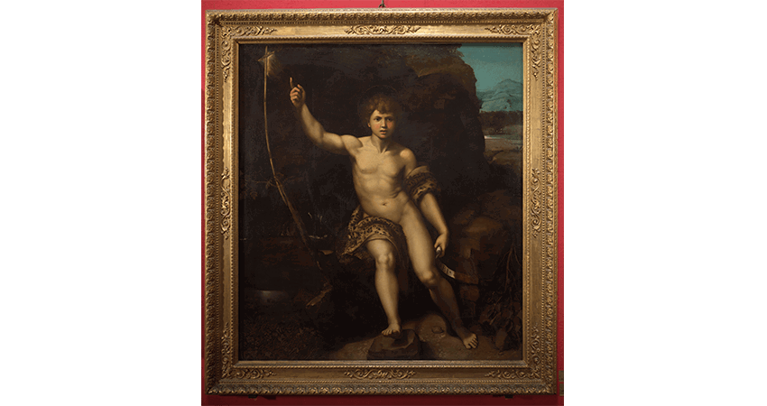 San Giovanni Battista, de Rafaello, en la Galería Uffizi de Firenze