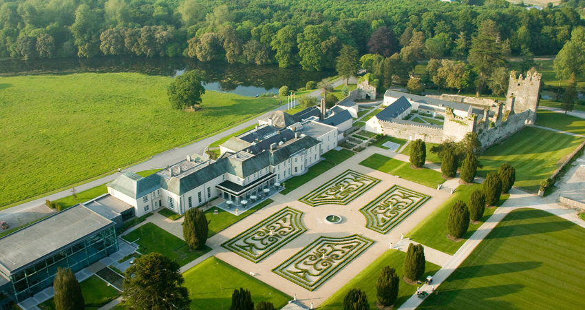 Enjoy nature and sleep like a king at Castlemartyr, an Irish castle converted into a five-star hotel.