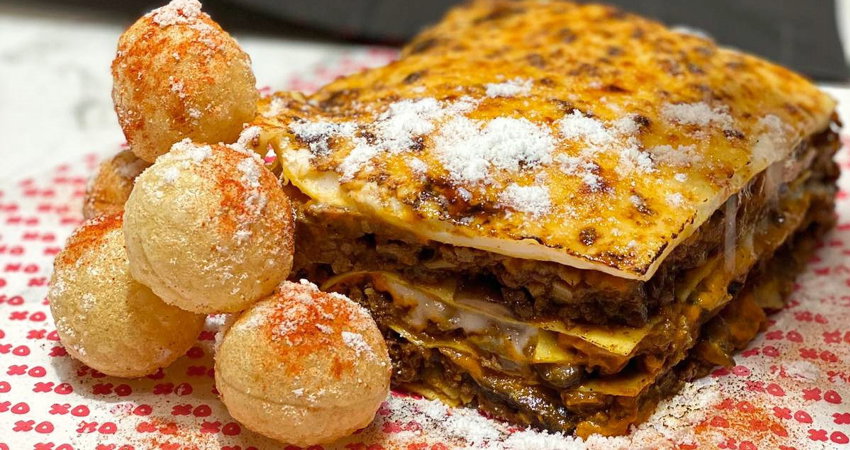 Lasaña Mumbai de Dabiz Muñoz, disponible en GoXo delivery