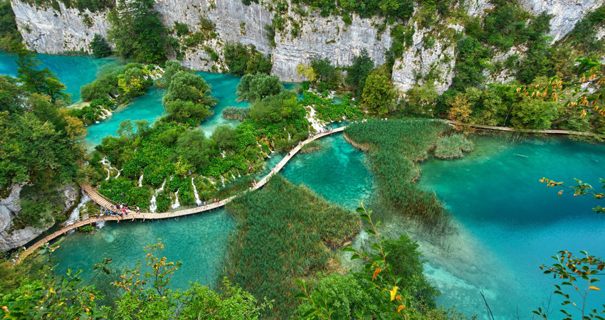 Plitvice Lakes National Park is the largest, most famous and oldest park in Croatia.