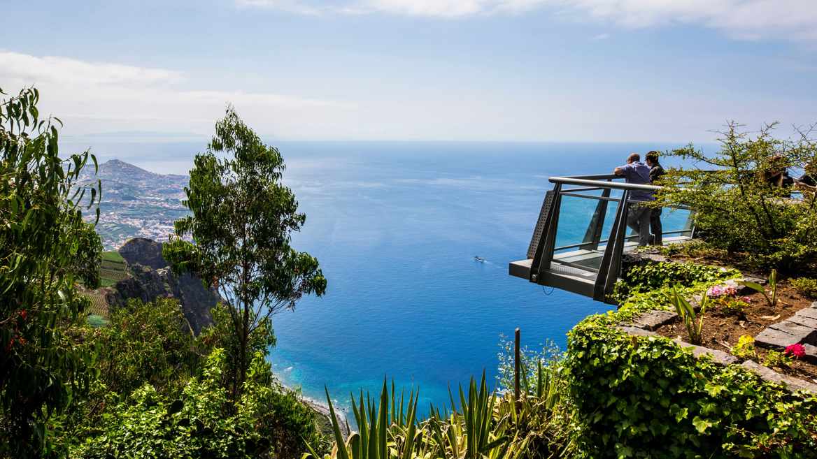 The glass skywalk at Cape Girão is one of the most visited places in Madeira and offers some of the best views of the island