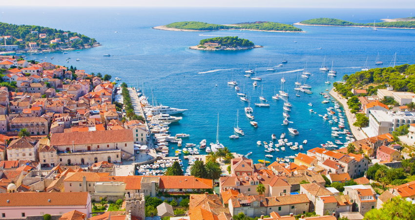 Hvar Port is the epicentre of the island. Measuring more than 60km from tip to tip, it is one of the largest in the Adriatic
