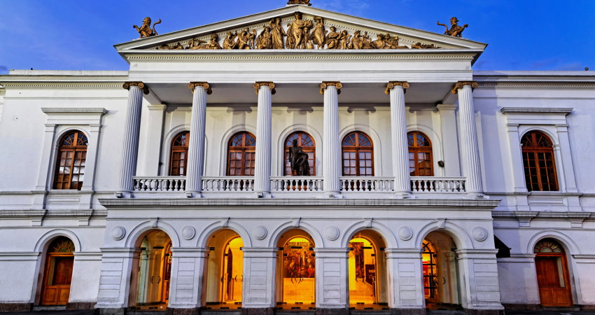 The Teatro Nacional Sucre in Quito is one of the oldest opera houses in Latin America.