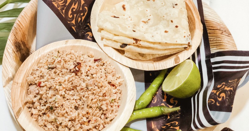 Mashuni, a salad made with coconut and lemon, chilli and tuna is the typical breakfast in the Maldives.