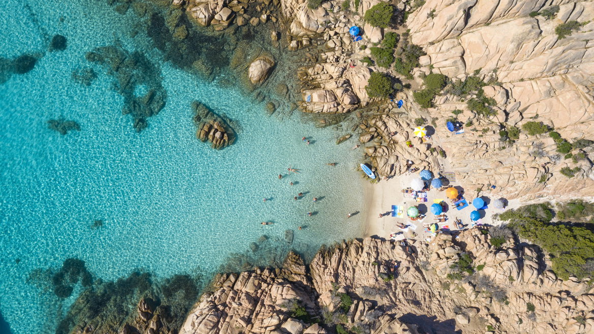 Cala Coticcio on Caprera Island, which is part of the Maddalena Archipelago, is one of Sardinia’s finest beaches.