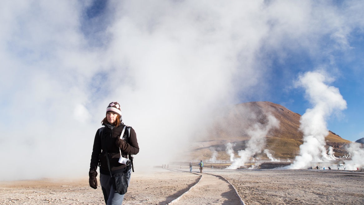 With some 80 geysers, El Tatio is a unique geothermal field in Antofagasta, in northern Chile. Its concentration of fumaroles is the third highest in the world.