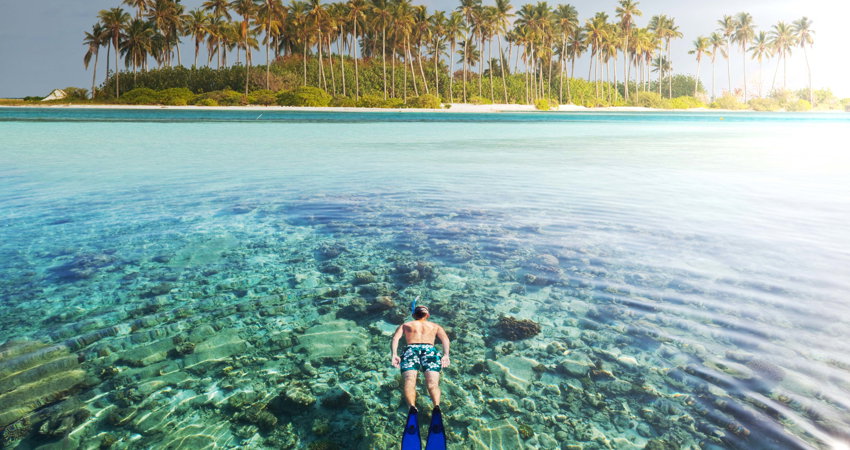 The Maldives is one of the best places on the planet for snorkelling, thanks to its crystal-clear waters and vast reefs.