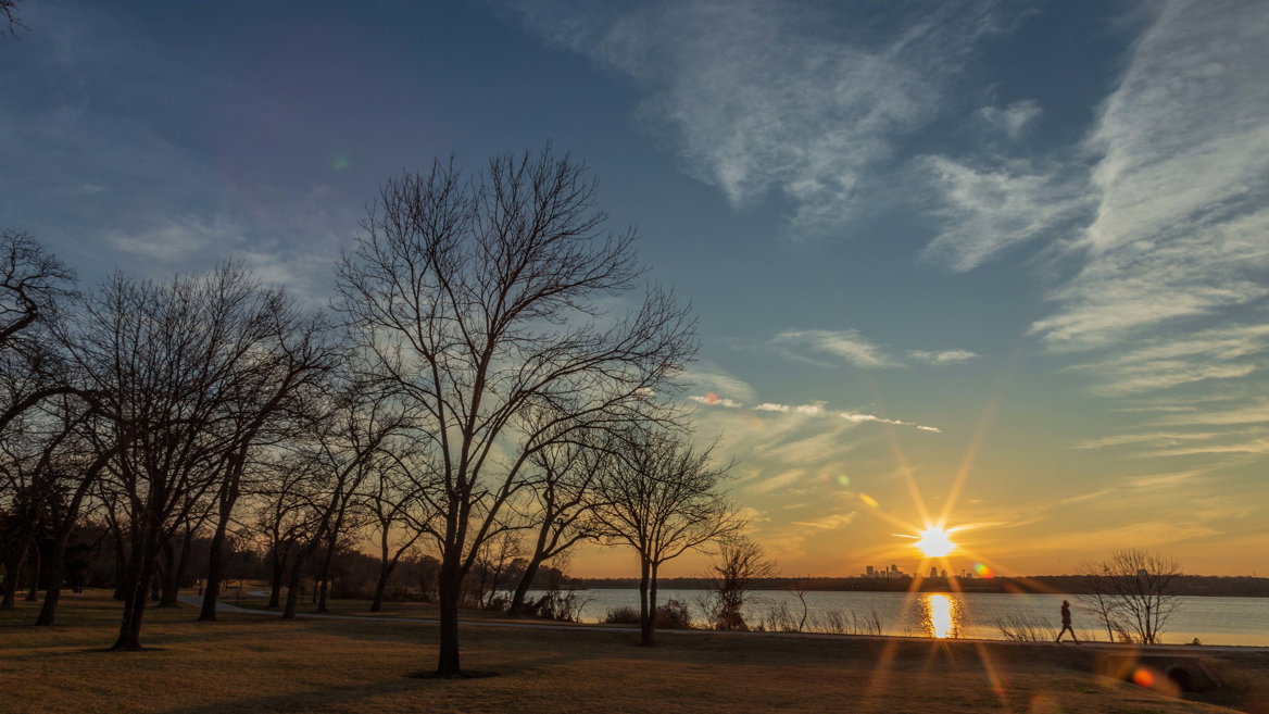 The shores of White Rock Lake is the best place for a stroll in Dallas.