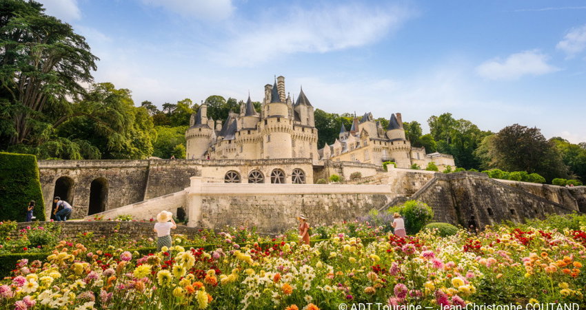 Los jardines del Château de Ussé fueron diseñados por André Le Notre, arquitecto paisajista responsable, también, de los de Versalles / foto: ADT Touraine, Jean-Christophe Coutand