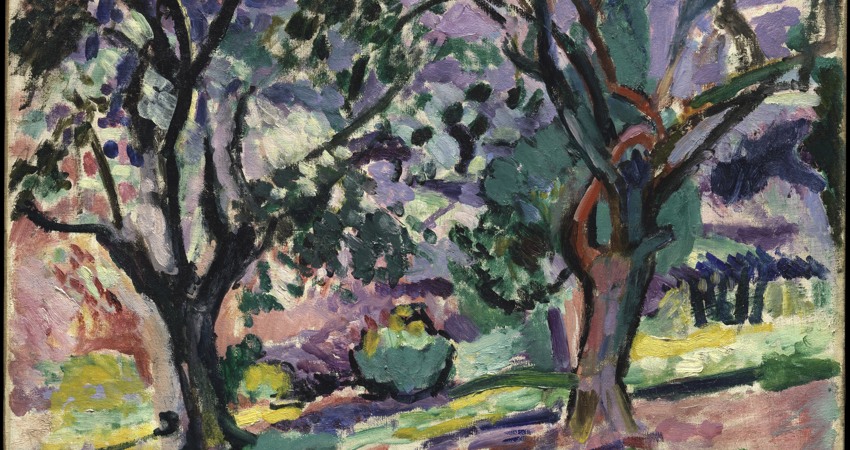 Conversation under the Olive Trees (1906), by Henry Matisse