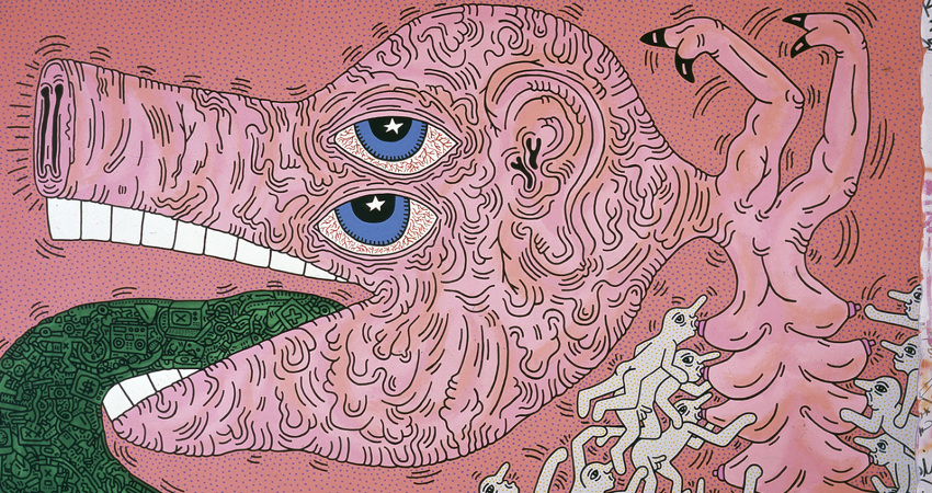 Untitled, 1985, by Keith Haring 