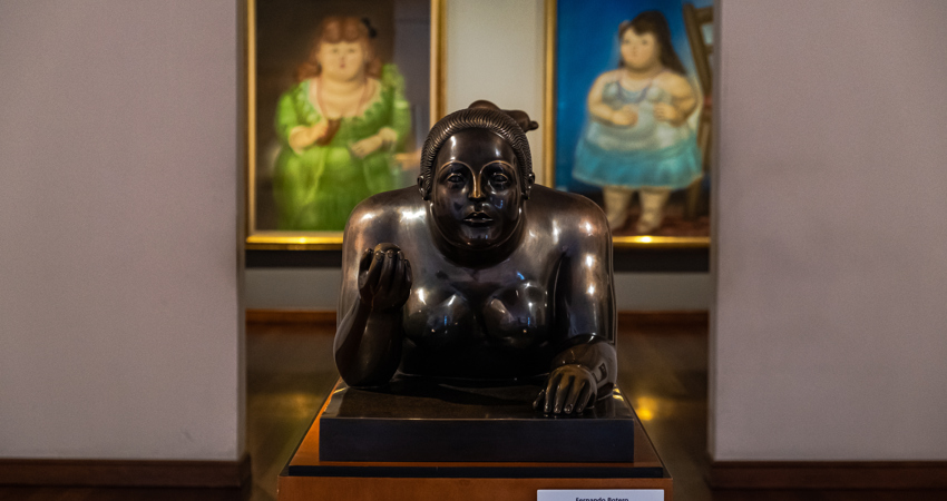 Escultura de Botero en el museo que le rinde homenaje