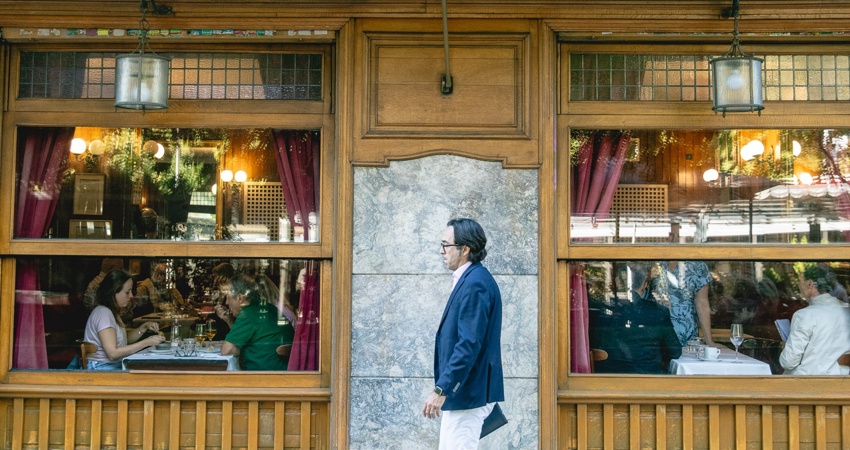 Exterior del Café Gijón