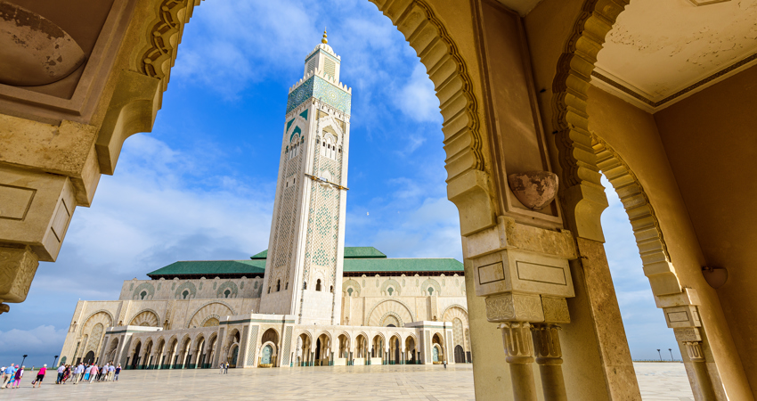 View of the Hassan II Mosque, to close the article