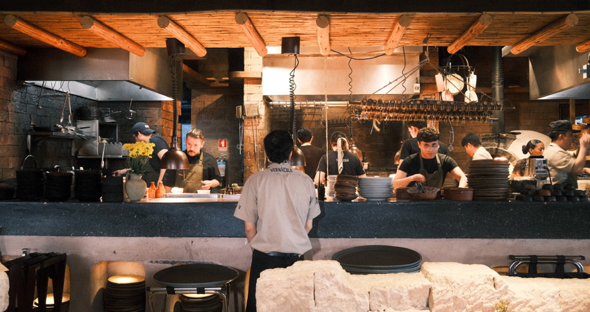 Cocina abierta en Vernáculo