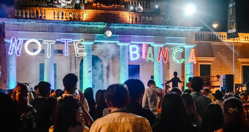 La Valetta, capital de Malta, no podía quedarse sin su Notte Bianca