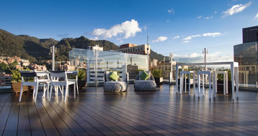 Atardecer con vistas desde la terraza Sky 15