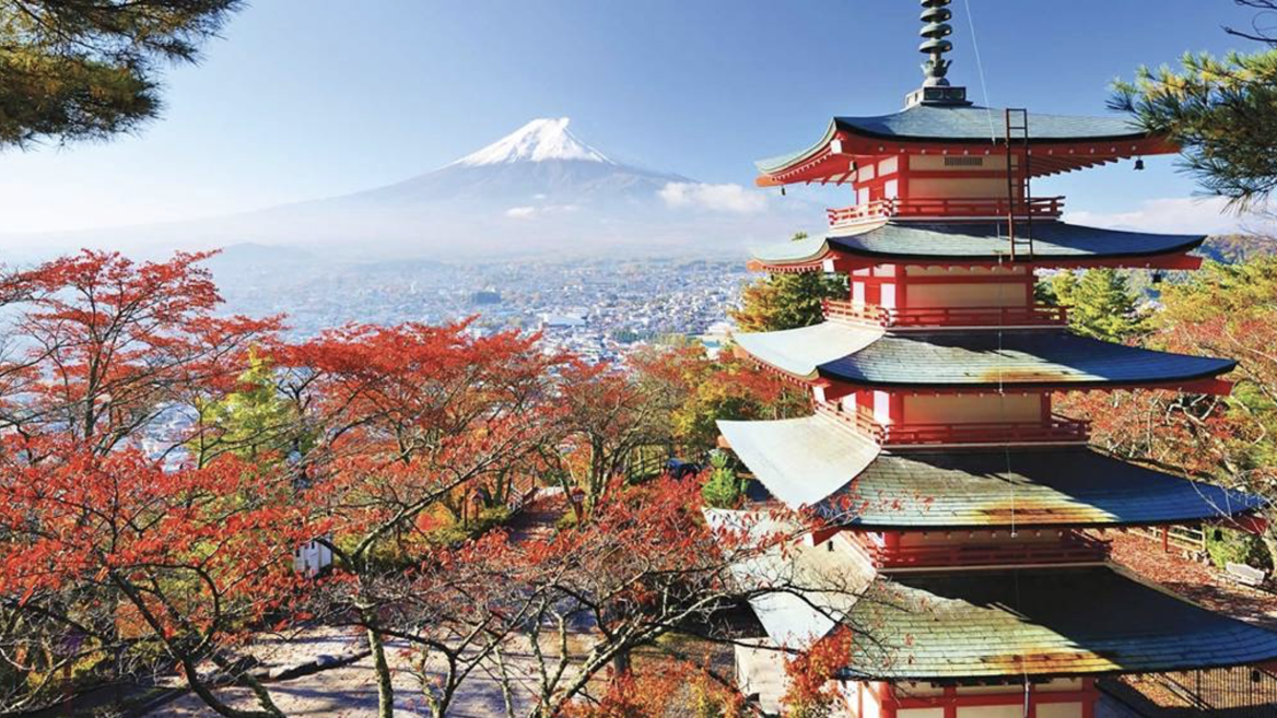 La pagoda Chureito ofrece vistas privilegiadas del monte Fuji