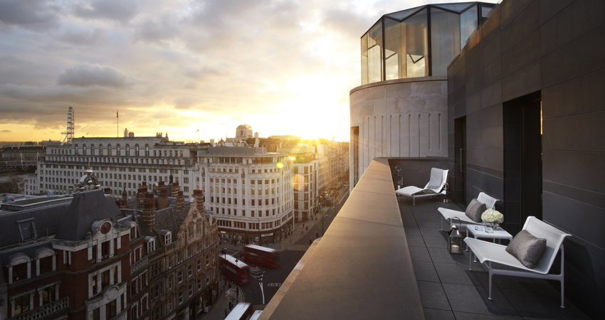 Las vistas de este céntrico y lujoso hotel en Londres