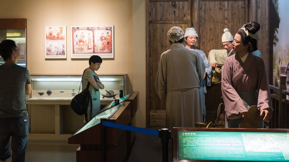 Escenas tibetanas, sichuanesas y de China oriental en el museo